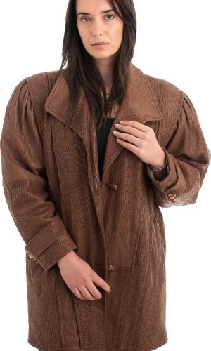 Γνήσιο Γυναικέιο Δερμάτινο Μπουφάν - H50