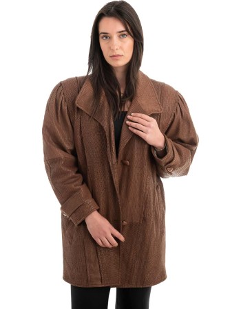 Γνήσιο Γυναικέιο Δερμάτινο Μπουφάν - H50