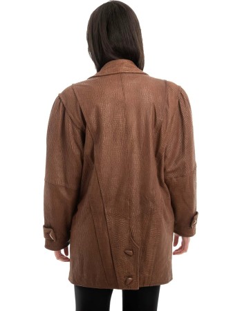 Γνήσιο Γυναικέιο Δερμάτινο Μπουφάν - H50