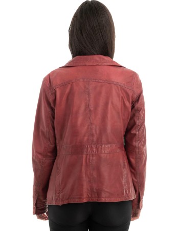 Γνήσιο Γυναικέιο Δερμάτινο Μπουφάν - H52