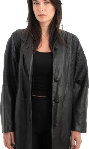 Γνήσιο Γυναικέιο Δερμάτινο Μπουφάν - H58