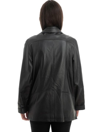 Γνήσιο Γυναικέιο Δερμάτινο Σακάκι - H61