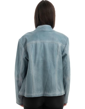 Γνήσιο Γυναικέιο Δερμάτινο Μπουφάν - H64