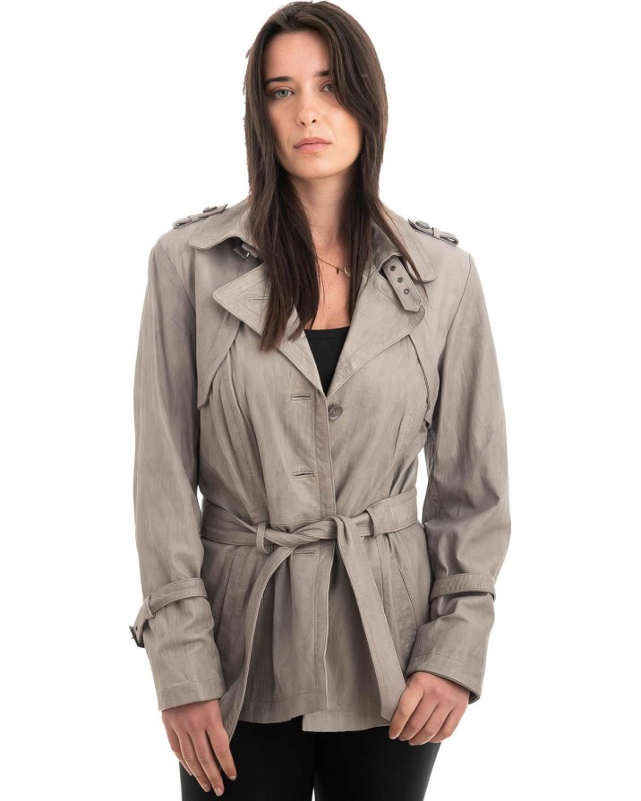 Γνήσιο Γυναικέιο Δερμάτινο Σακάκι - H65