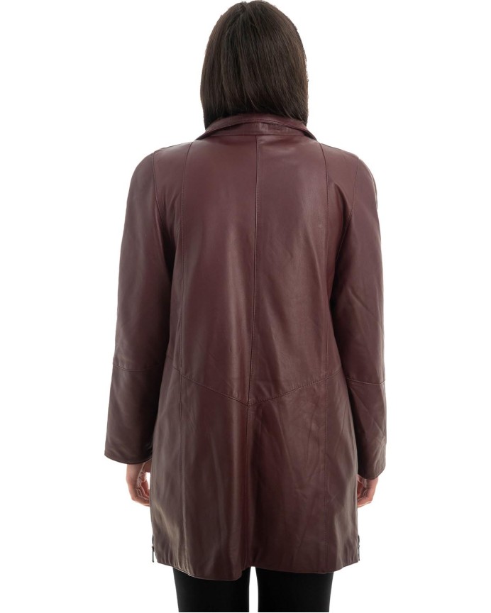 Γνήσιο Γυναικέιο Δερμάτινο Μπουφάν - H67