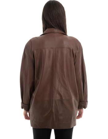 Γνήσιο Γυναικέιο Δερμάτινο Σακάκι - H71