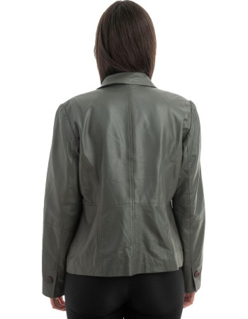 Γνήσιο Γυναικέιο Δερμάτινο Σακάκι - H74