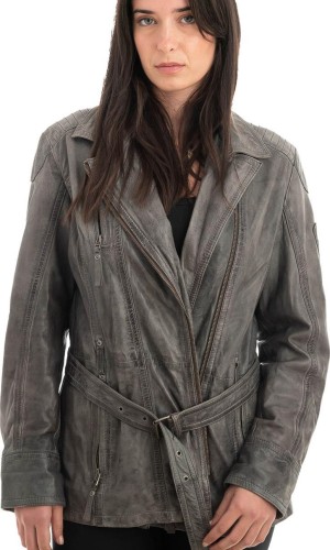 Γνήσιο Γυναικέιο Δερμάτινο Μπουφάν - H80