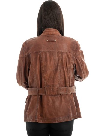 Γνήσιο Γυναικέιο Δερμάτινο Μπουφάν - H82