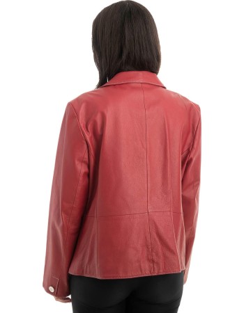 Γνήσιο Γυναικέιο Δερμάτινο Σακάκι - H83