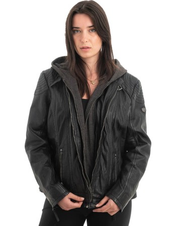 Γνήσιο Γυναικέιο Δερμάτινο Μπουφάν - H84