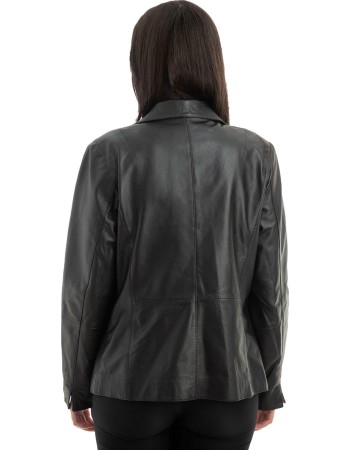Γνήσιο Γυναικέιο Δερμάτινο Σακάκι - H85