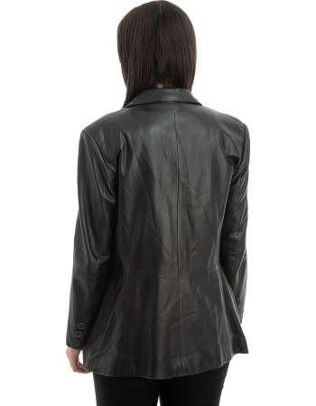 Γνήσιο Γυναικέιο Δερμάτινο Σακάκι - H86