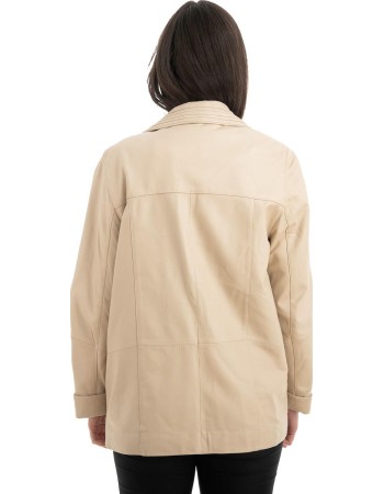 Γνήσιο Γυναικέιο Δερμάτινο Σακάκι - H88