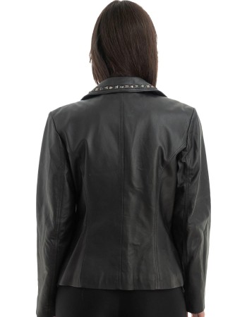 Γνήσιο Γυναικέιο Δερμάτινο Σακάκι - H89