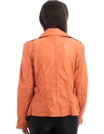 Γνήσιο Γυναικέιο Δερμάτινο Μπουφάν - H90