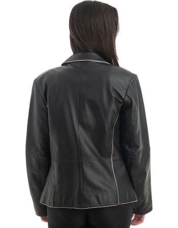 Γνήσιο Γυναικέιο Δερμάτινο Σακάκι - H96