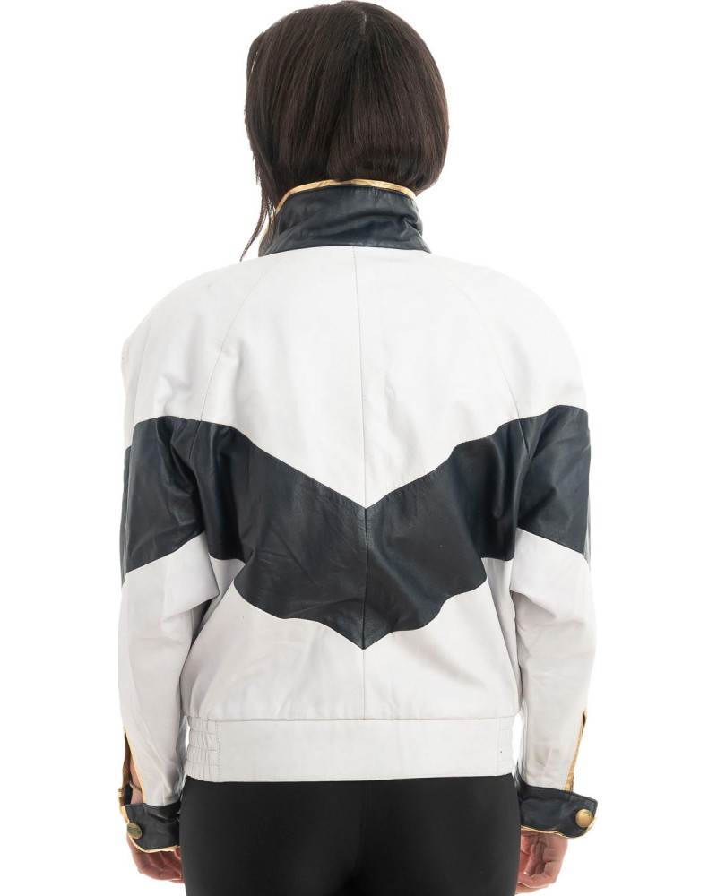 Γνήσιο Γυναικέιο Δερμάτινο Μπουφάν - H98