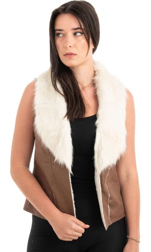 Γυναικείο Μουτόν Γιλέκο - H435