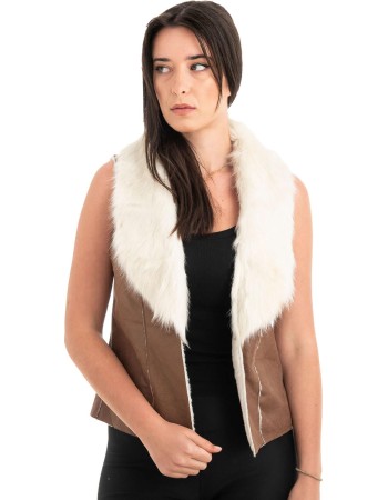 Γυναικείο Μουτόν Γιλέκο - H435