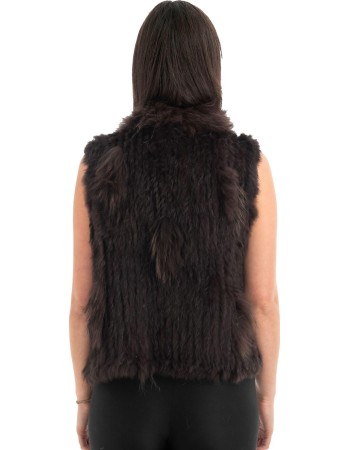 Γνήσια Γυναικεία Φυσική Γούνα Γιλέκο - H853