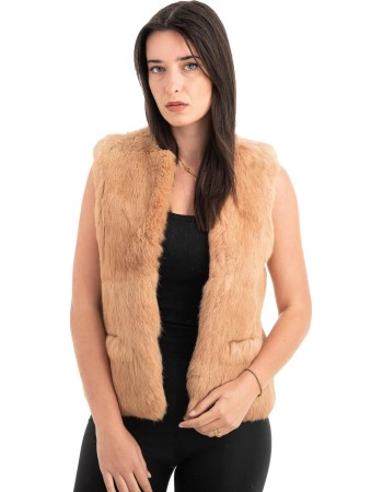 Γνήσια Γυναικεία Φυσική Γούνα Γιλέκο - H856