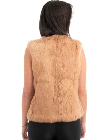 Γνήσια Γυναικεία Φυσική Γούνα Γιλέκο - H856