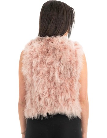 Γνήσια Γυναικεία Φυσική Γούνα Γιλέκο - H866
