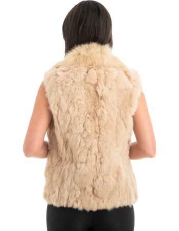Γνήσια Γυναικεία Φυσική Γούνα Γιλέκο - H874