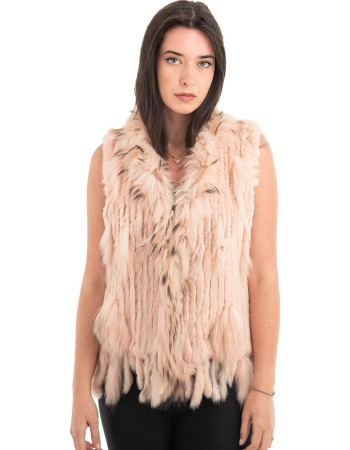 Γνήσια Γυναικεία Φυσική Γούνα Γιλέκο - H888