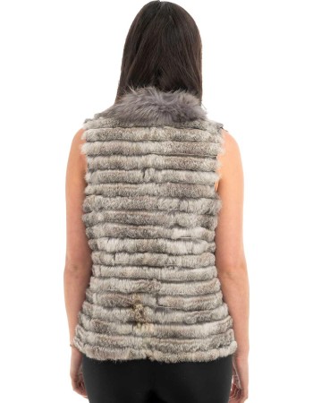 Γνήσια Γυναικεία Φυσική Γούνα Γιλέκο - H902