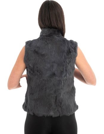 Γνήσια Γυναικεία Φυσική Γούνα Γιλέκο - H904