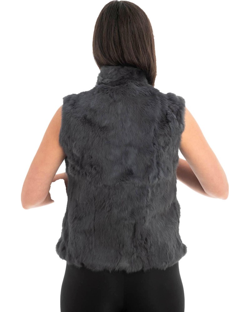 Γνήσια Γυναικεία Φυσική Γούνα Γιλέκο - H904