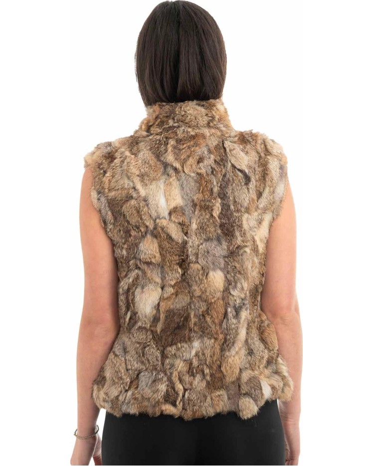 Γνήσια Γυναικεία Φυσική Γούνα Γιλέκο - H905
