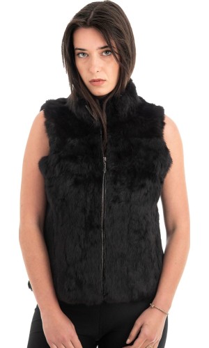 Γνήσια Γυναικεία Φυσική Γούνα Γιλέκο - H978