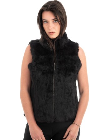 Γνήσια Γυναικεία Φυσική Γούνα Γιλέκο - H978