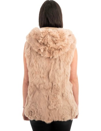 Γνήσια Γυναικεία Φυσική Γούνα Γιλέκο - H980