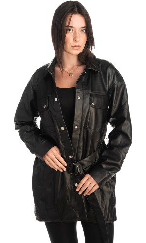 Δερμάτινο γυναικείο μπουφάν - K41