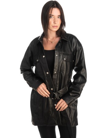 Δερμάτινο γυναικείο μπουφάν - K41