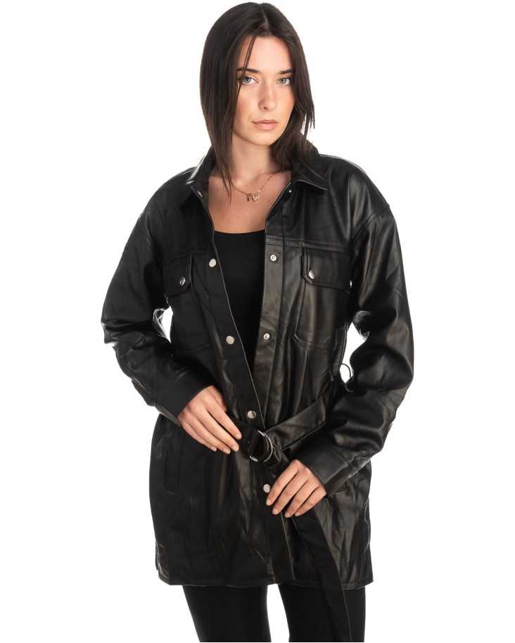 Δερμάτινο γυναικείο μπουφάν - K41