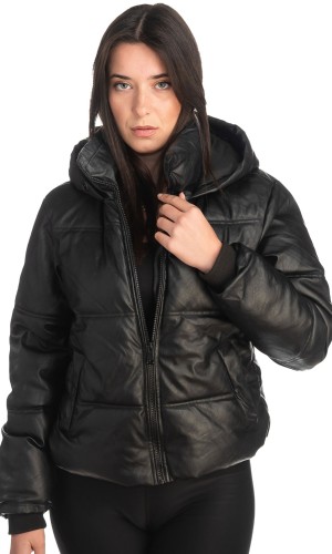 Δερμάτινο γυναικείο μπουφάν - K82