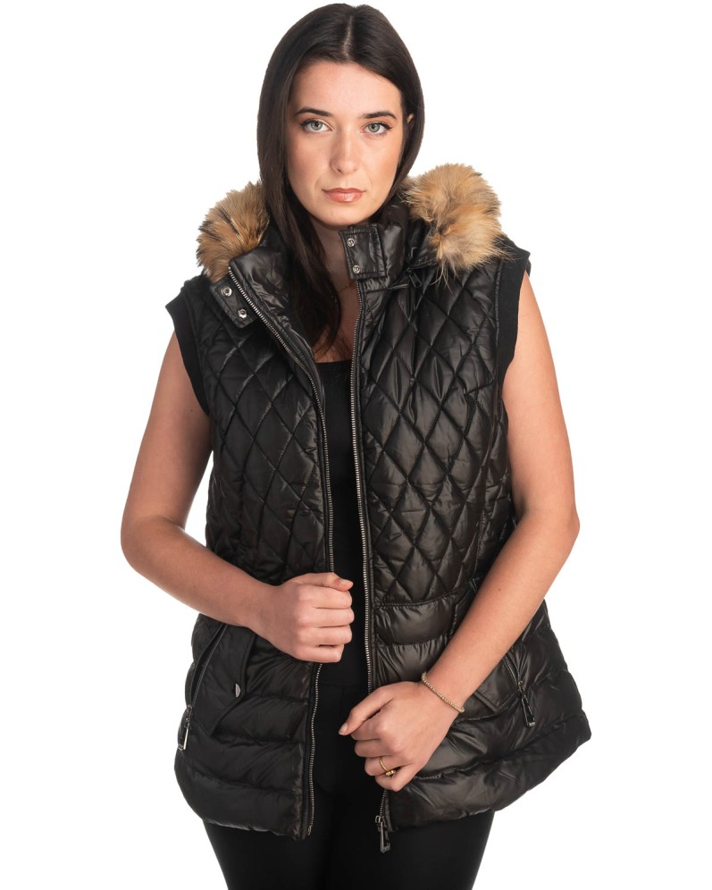 Γυναικείο Επώνυμο Μπουφάν Γιλέκο - K254