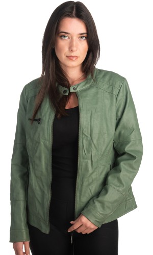 Δερμάτινο γυναικείο μπουφάν - K258