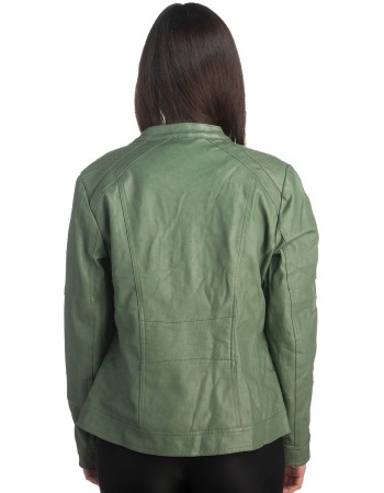 Δερμάτινο γυναικείο μπουφάν - K258