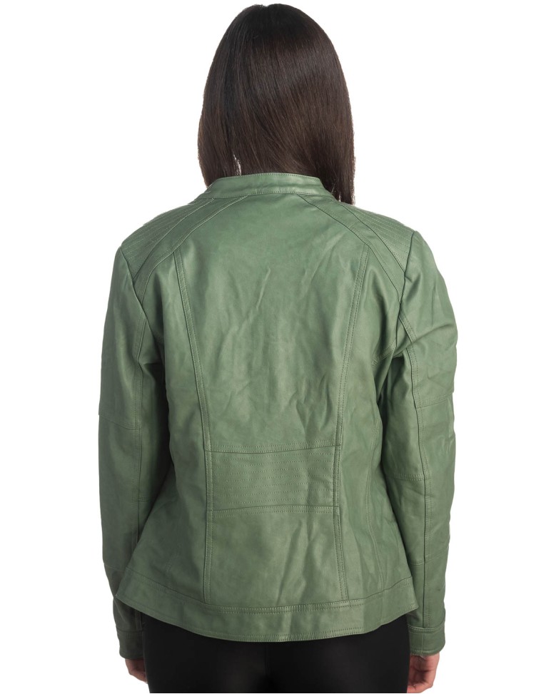 Δερμάτινο γυναικείο μπουφάν - K258