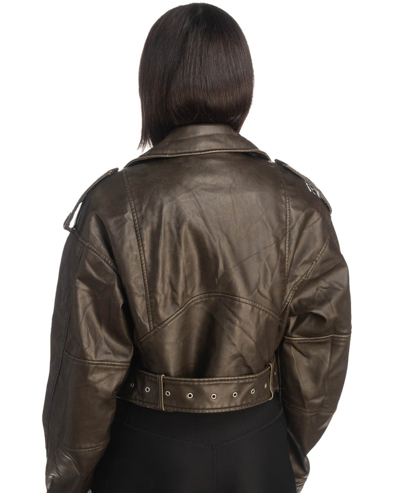 Δερμάτινο γυναικείο μπουφάν - K260