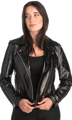 Δερμάτινο γυναικείο μπουφάν - K344