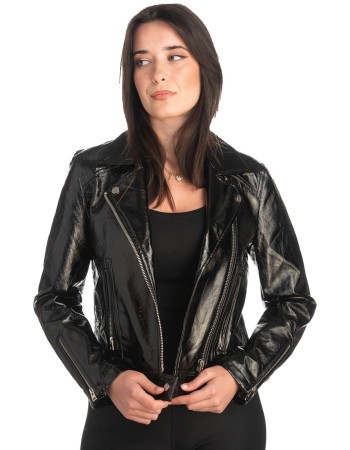 Δερμάτινο γυναικείο μπουφάν - K344