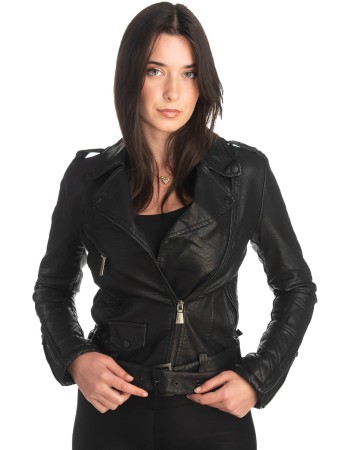 Δερμάτινο γυναικείο μπουφάν - K353