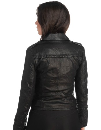 Δερμάτινο γυναικείο μπουφάν - K353
